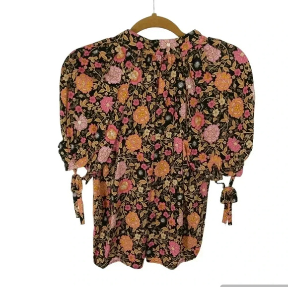 {Cynthia Rowley} Floral Print Blouse Size Small - Picture 2 of 11